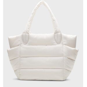 Banana Republic ivory puffer tote bag! NWT! Amazing size